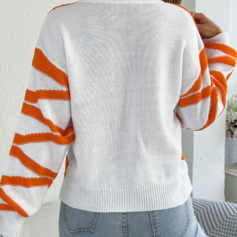 Ella Wave Stripe Knit Jumper