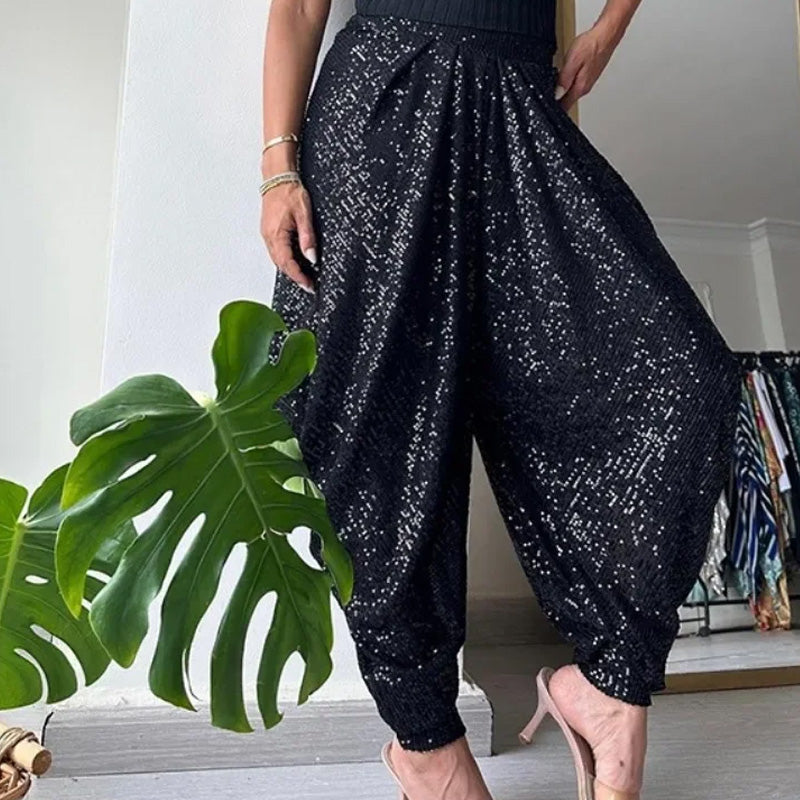 City Sequin Harem Pants