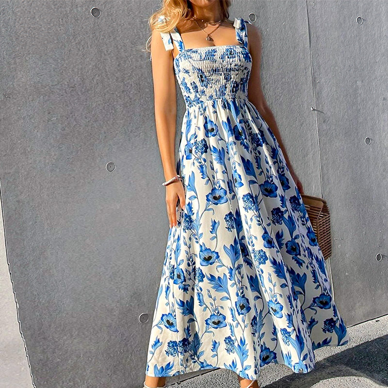 Sunbloom Tie-Strap Maxi Dress