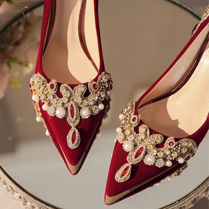 Regalia Velvet Heels