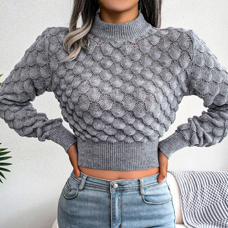 Scale Knit Crop