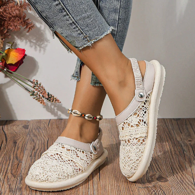 Coastal Crochet Slip-Ons