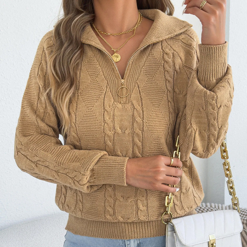 Elsie Knit Half-Zip Pullover