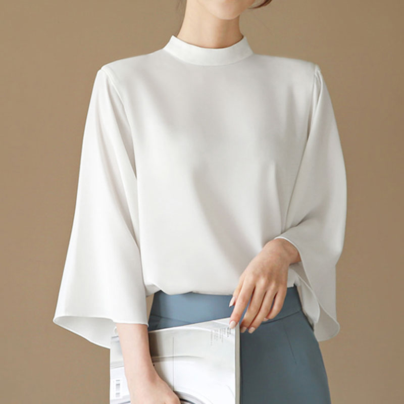 Sofia High-Collar Shirt