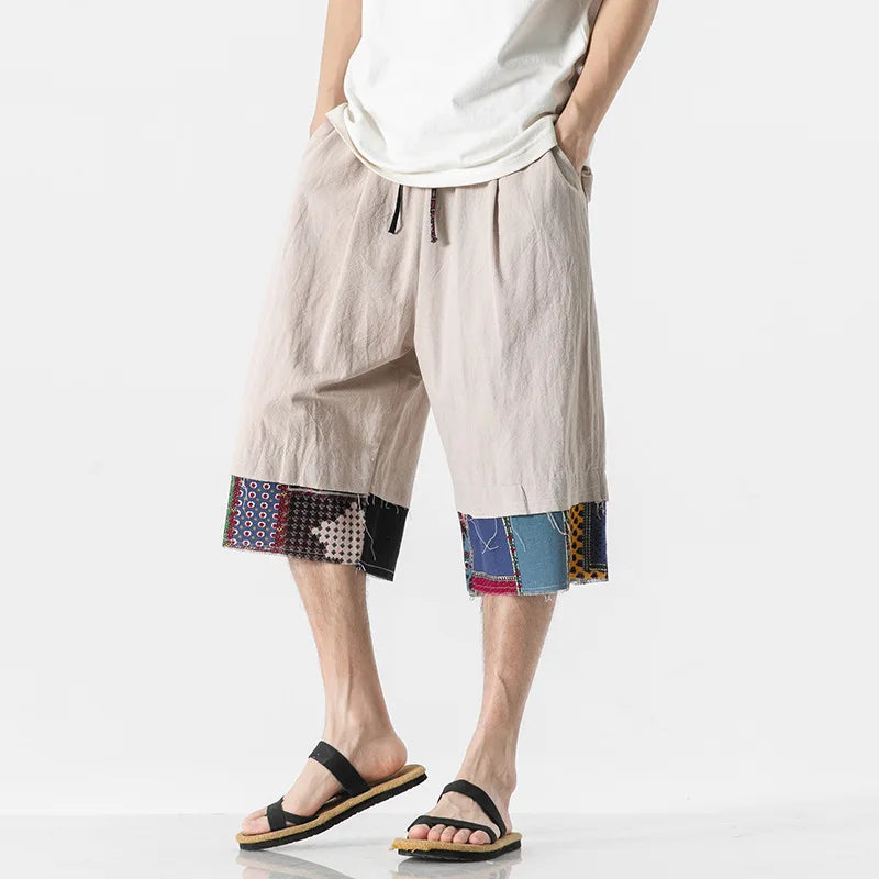 Bravlen Patchwork Shorts