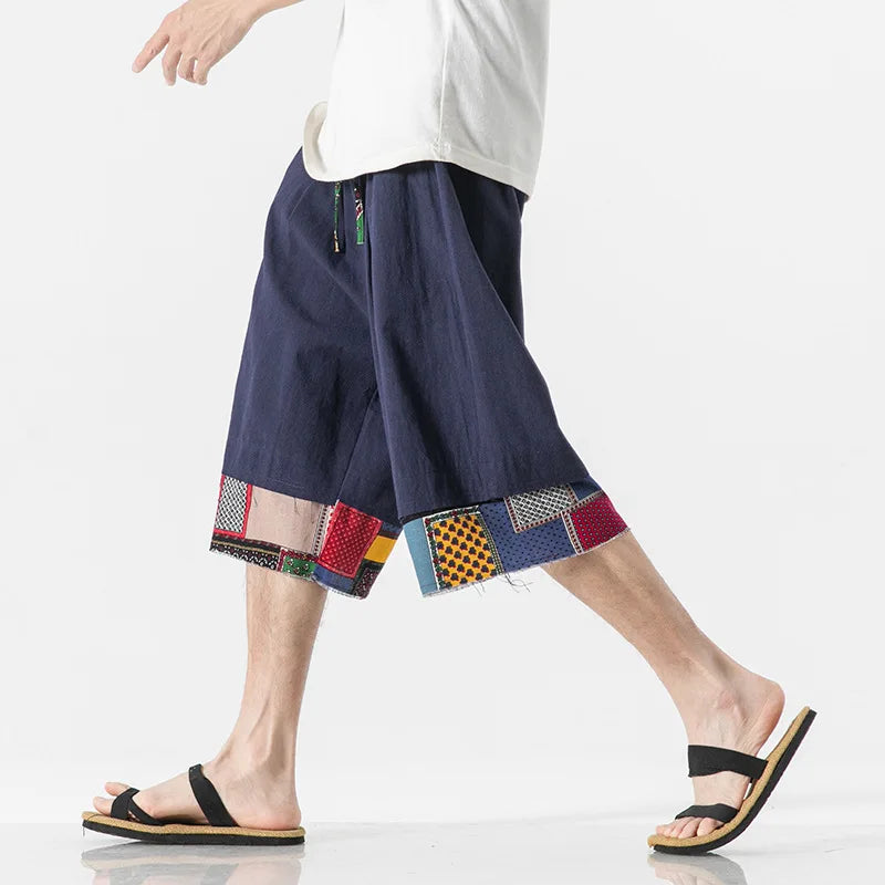 Bravlen Patchwork Shorts