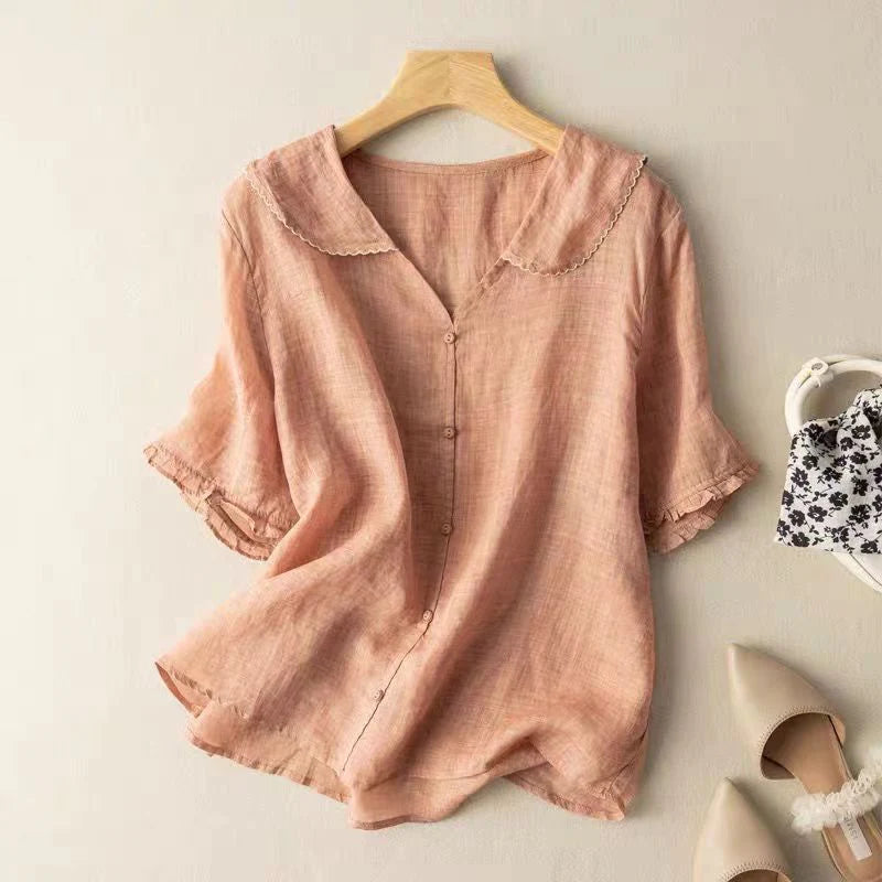 Amelia Linen Blouse
