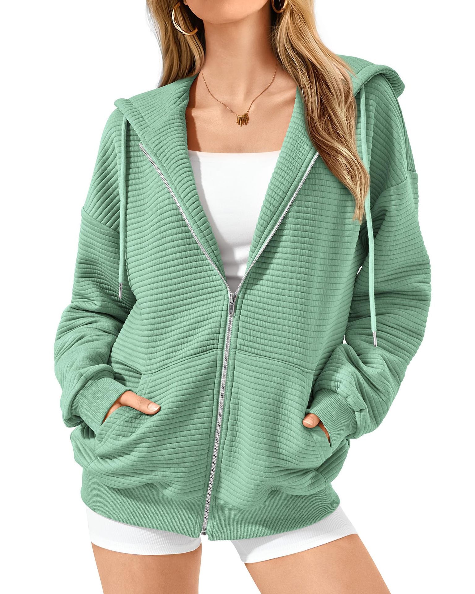 Celine Zip-Up Hoodie