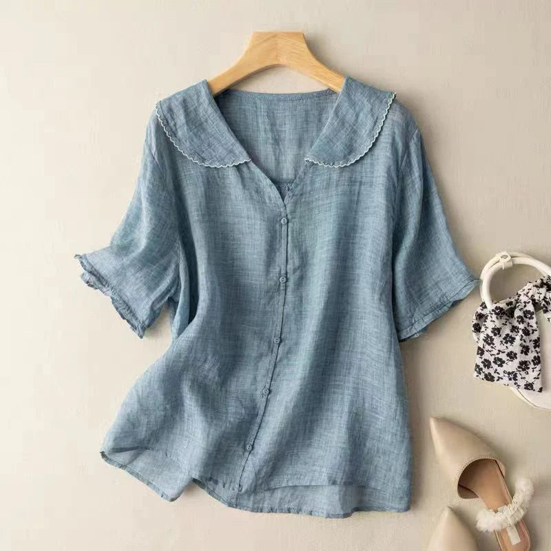 Amelia Linen Blouse