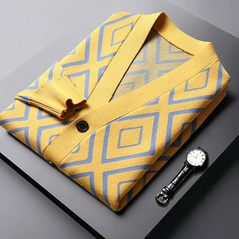 Diamond Grid Cardigan