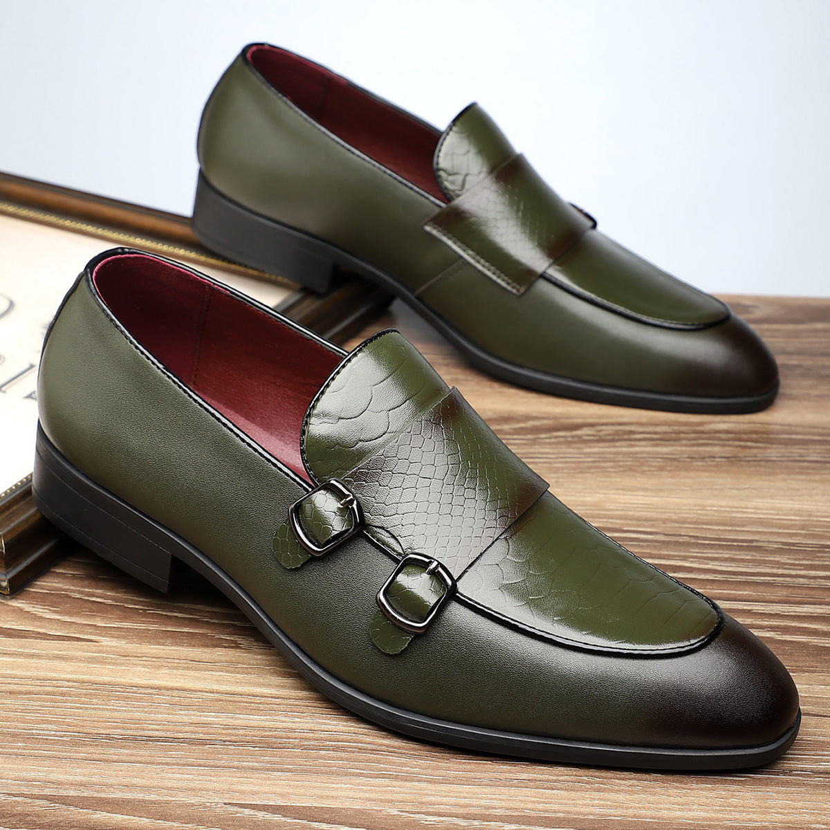 Santoni Double-Strap Loafers