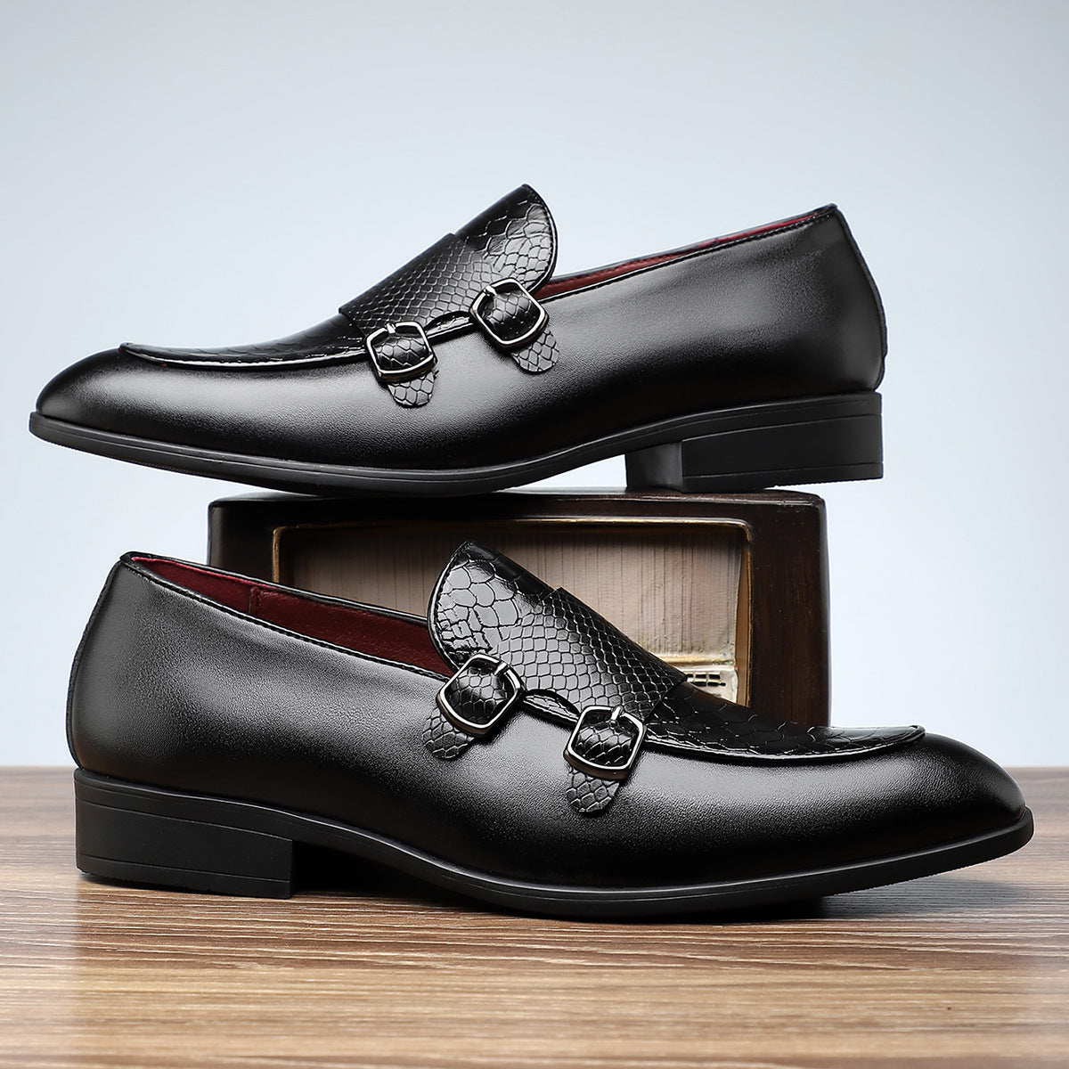 Santoni Double-Strap Loafers