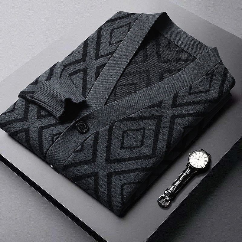 Diamond Grid Cardigan