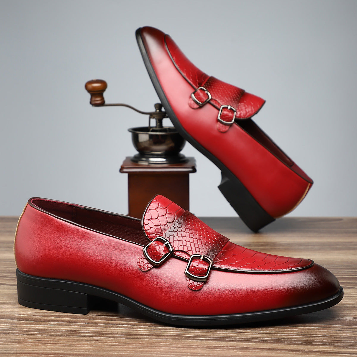 Santoni Double-Strap Loafers