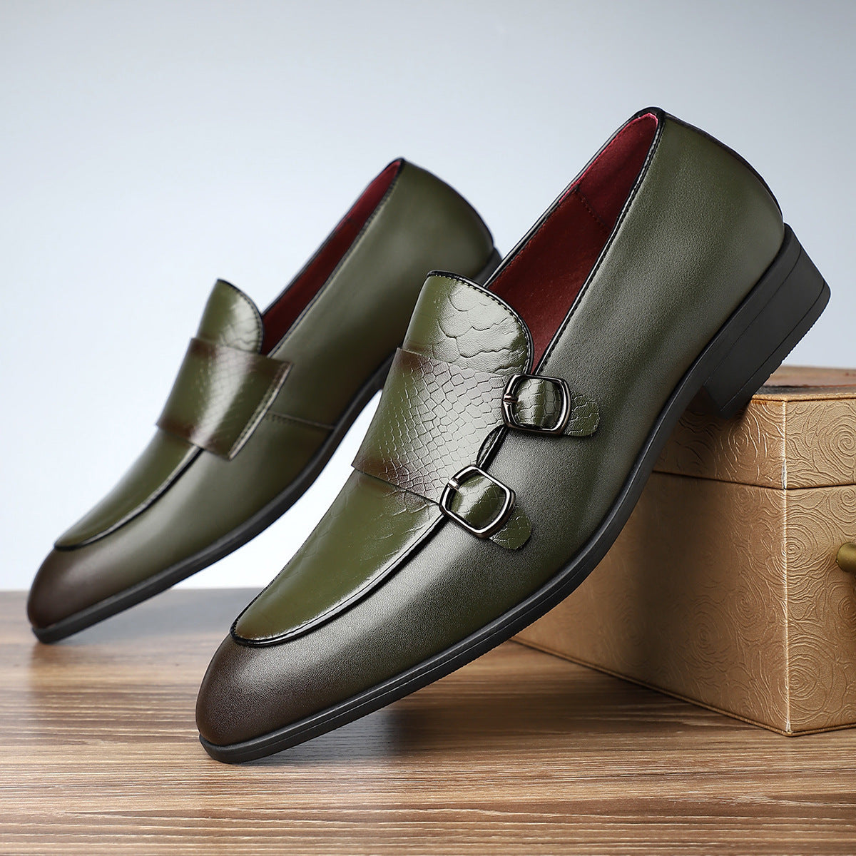 Santoni Double-Strap Loafers