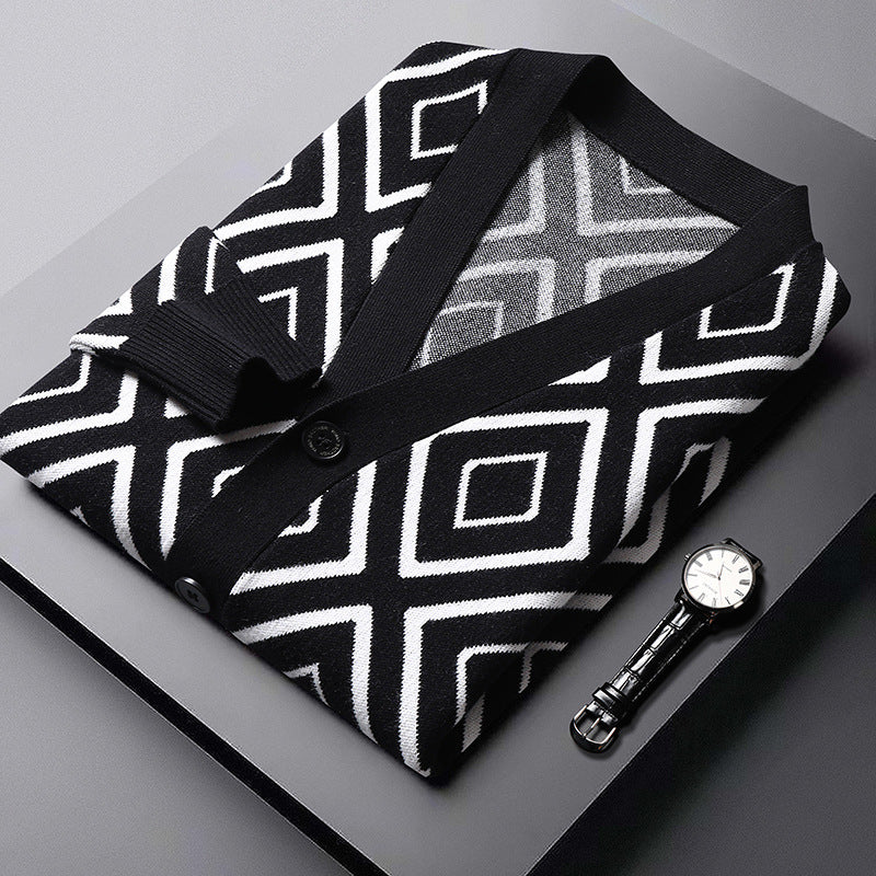 Diamond Grid Cardigan