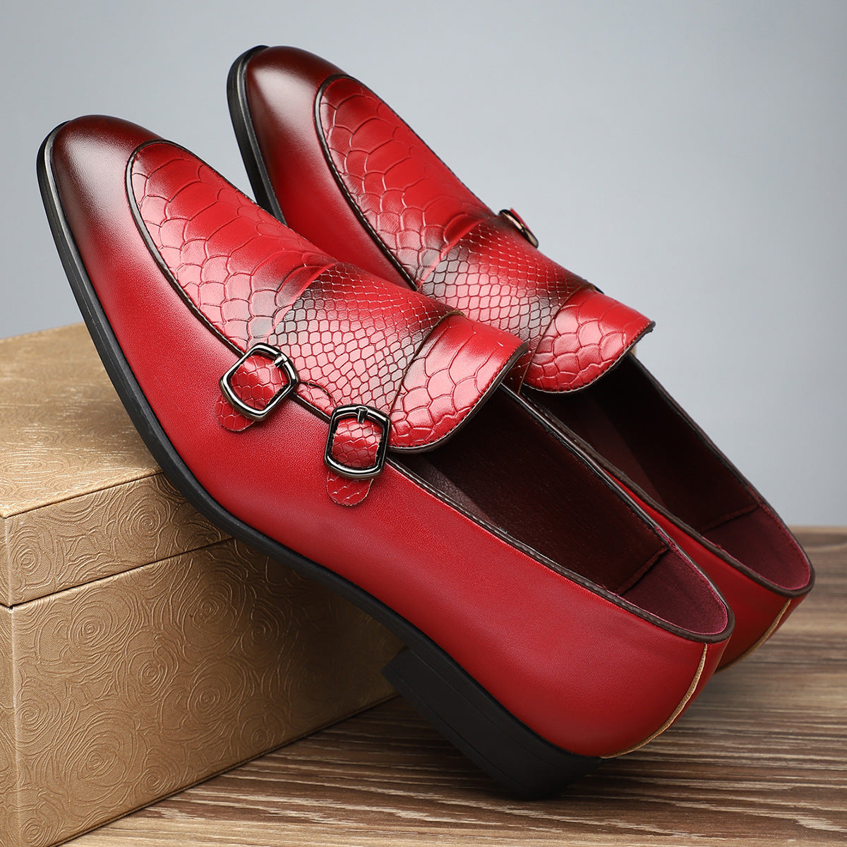 Santoni Double-Strap Loafers