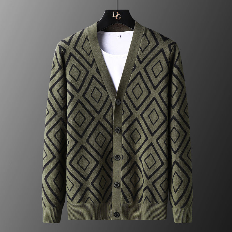 Diamond Grid Cardigan