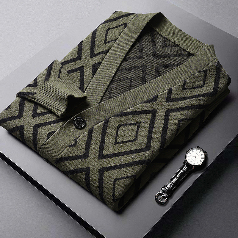 Diamond Grid Cardigan