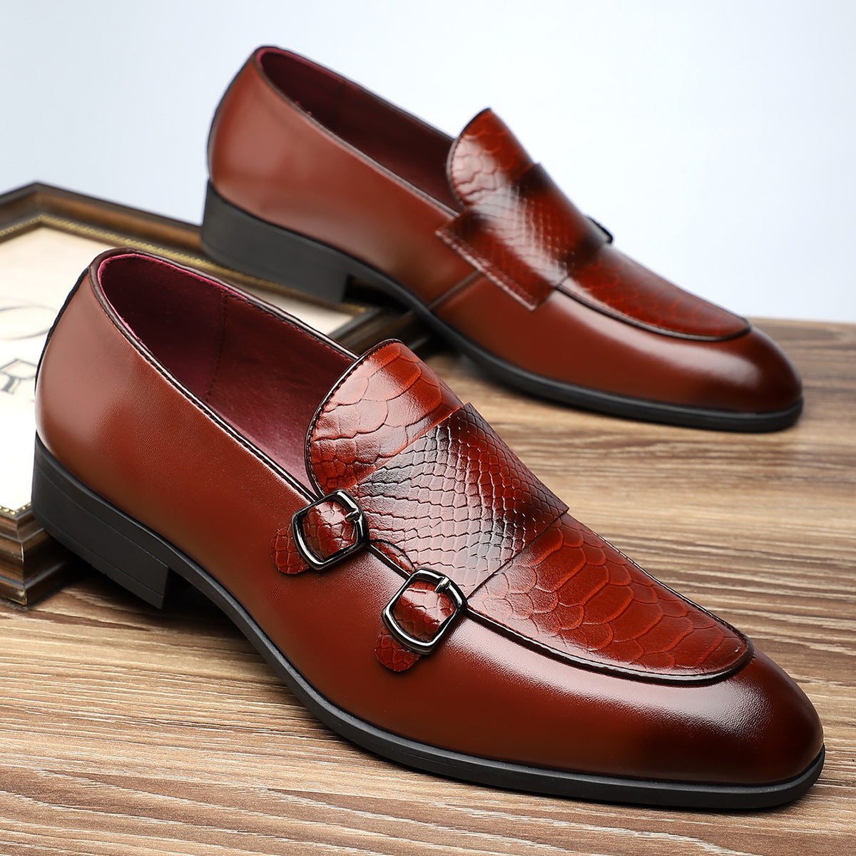 Santoni Double-Strap Loafers
