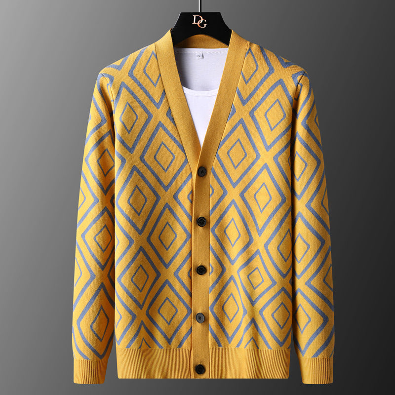 Diamond Grid Cardigan