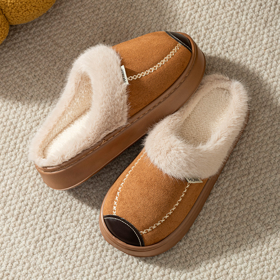 Evelyn Fur-Lined Slippers