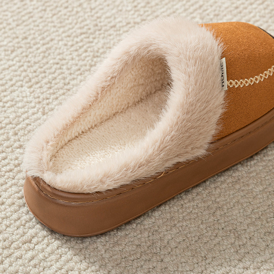 Evelyn Fur-Lined Slippers