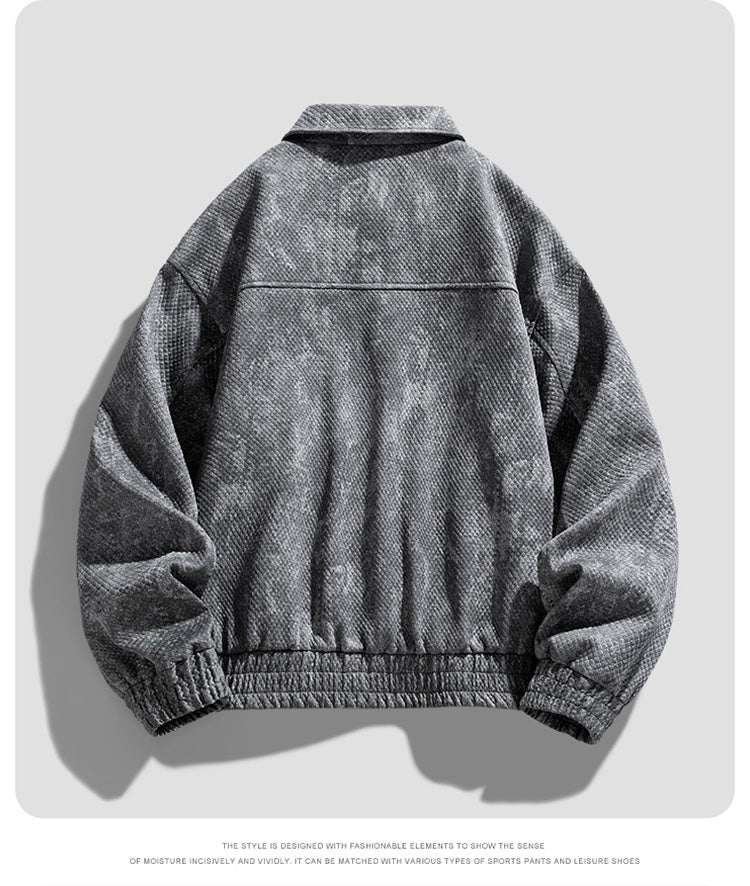 Gridline Denim Jacket