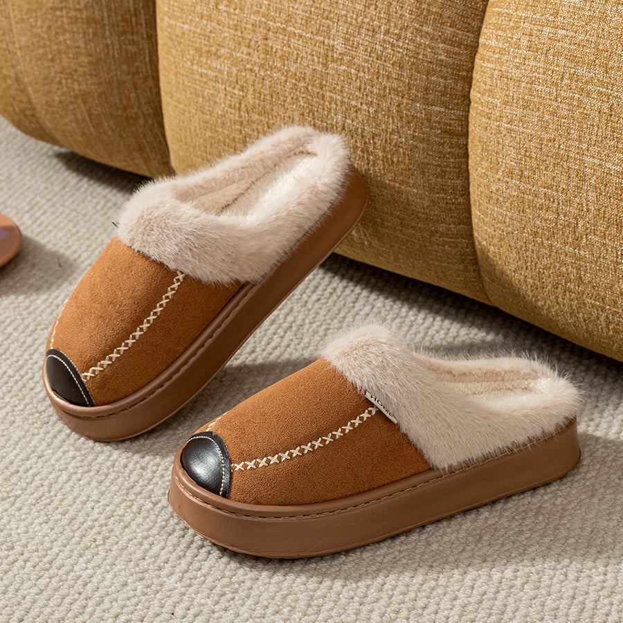 Evelyn Fur-Lined Slippers