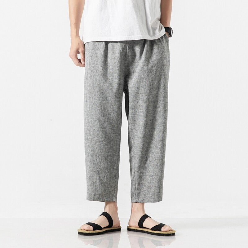 Harbor Linen Cropped Pants