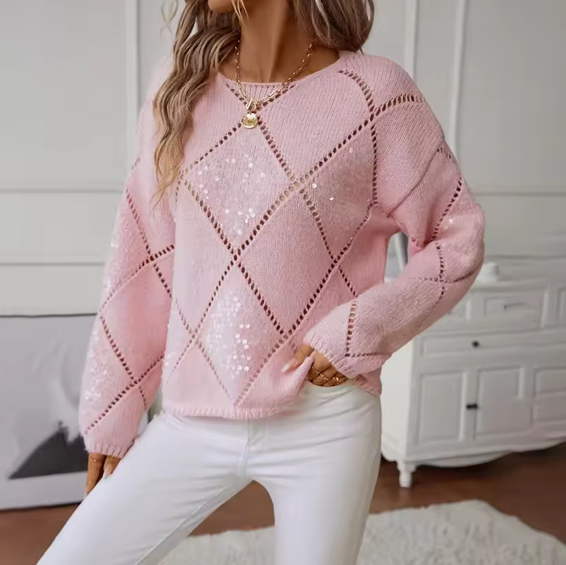 Loria Sequins Glow Sweater