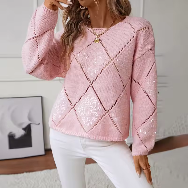 Loria Sequins Glow Sweater