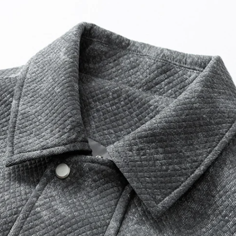 Gridline Denim Jacket