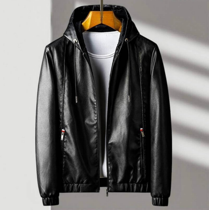 Belmont Hooded Leather Jacket