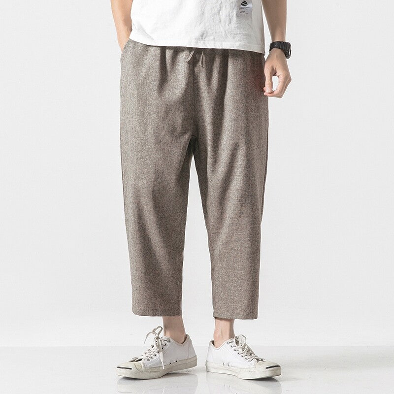 Harbor Linen Cropped Pants